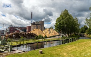 Papierfabriek, Zweden.