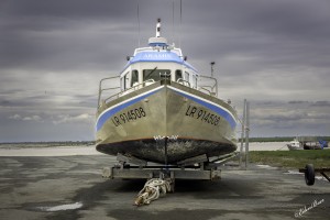 Frankrijk, Port du Pavé - Charron, oestervissersboot. 