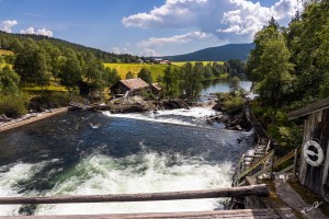 Noorwegen, Rondane, Atnfossen.