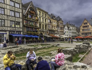 Frankrijk, Rouen, Historisch plein.