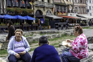 Frankrijk, Rouen, lunchbreak